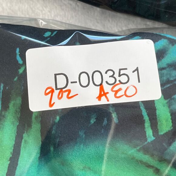 American Eagle Outfitters Board Shorts Mens Large Turquoise Green Palm Frond - Picture 11 of 11